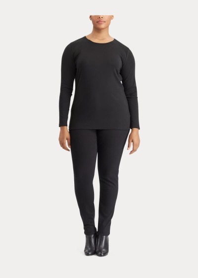 Women's Ralph Lauren Stretch Long Sleeve T Shirts | 476931DAQ